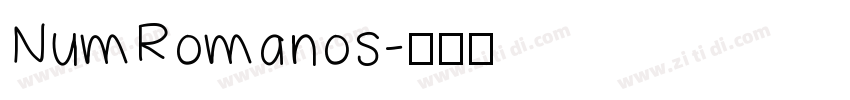 NumRomanos字体转换