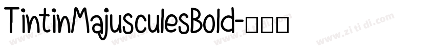 TintinMajusculesBold字体转换