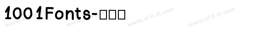 1001Fonts字体转换
