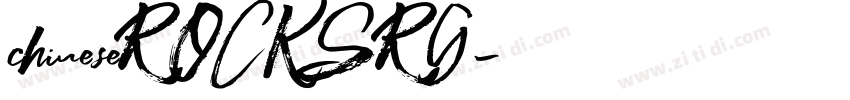 chineseROCKSRG字体转换