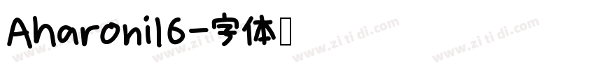Aharoni16字体转换
