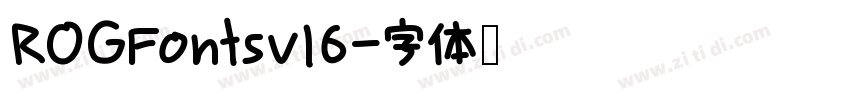 ROGFontsv16字体转换