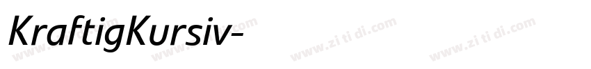 KraftigKursiv字体转换