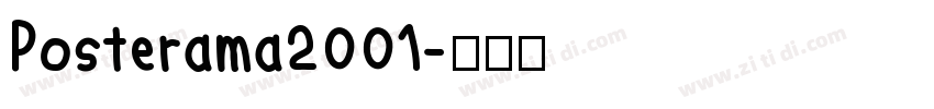 Posterama2001字体转换