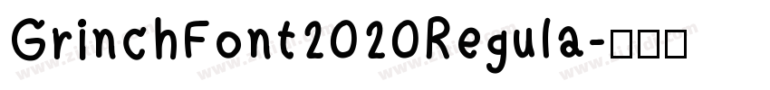 GrinchFont2020Regula字体转换