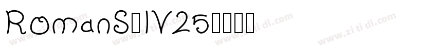 RomanS_IV25字体转换