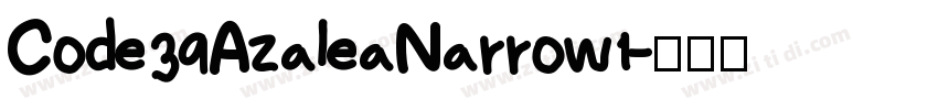 Code39AzaleaNarrow1字体转换