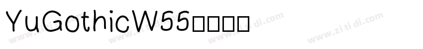 YuGothicW55字体转换