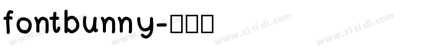 fontbunny字体转换