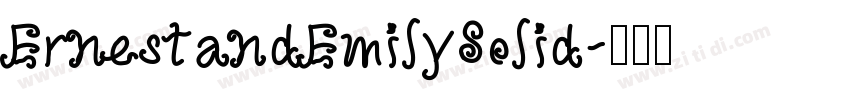 ErnestandEmilySolid字体转换