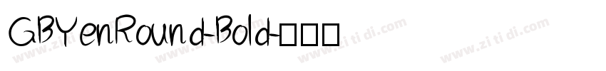 GBYenRound-Bold字体转换