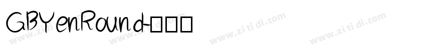 GBYenRound字体转换