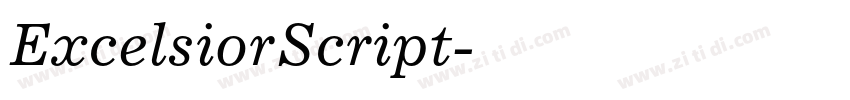 ExcelsiorScript字体转换 ExcelsiorScript字体转换