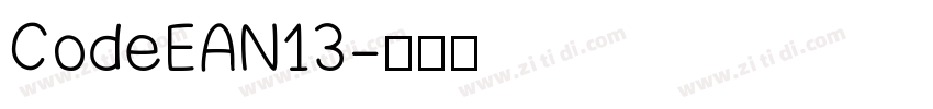 CodeEAN13字体转换