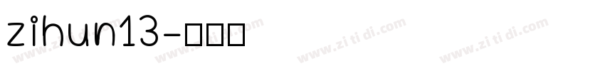 zihun13字体转换