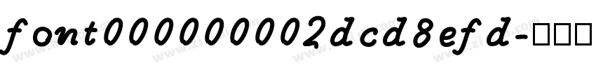font000000002dcd8efd字体转换