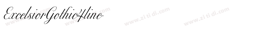 ExcelsiorGothic4line字体转换
