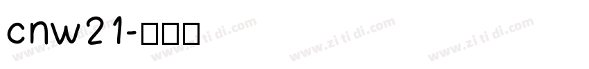 cnw21字体转换