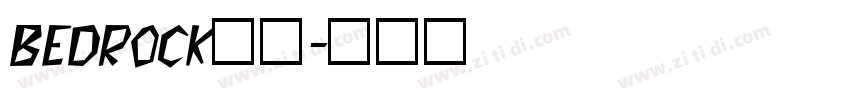 bedrock字体字体转换