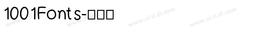 1001Fonts字体转换