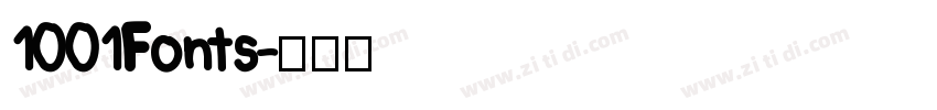 1001Fonts字体转换