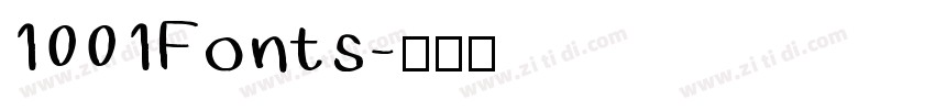 1001Fonts字体转换