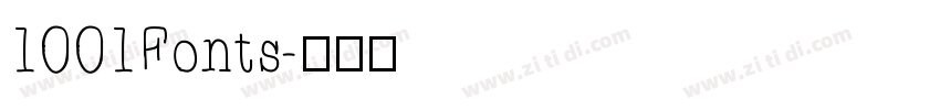 1001Fonts字体转换