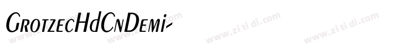GrotzecHdCnDemi字体转换