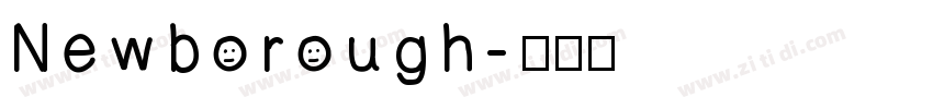 Newborough字体转换
