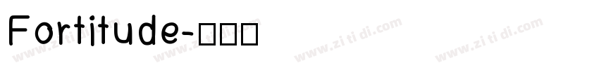 Fortitude字体转换