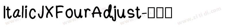 ItalicJXFourAdjust字体转换