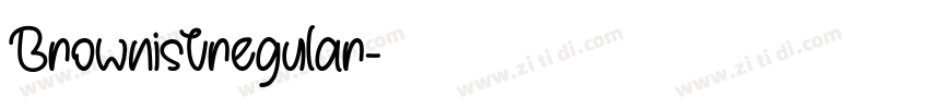Brownistregular字体转换