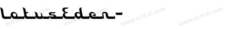 LotusEden字体转换