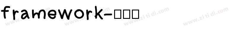 framework字体转换