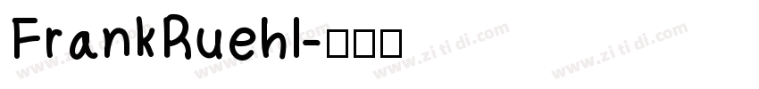 FrankRuehl字体转换