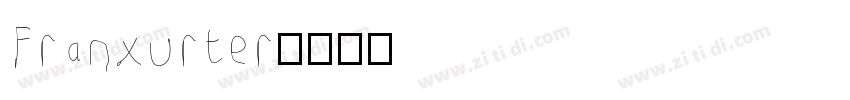 franxurter字体转换