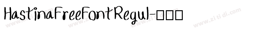 HastinaFreeFontRegul字体转换