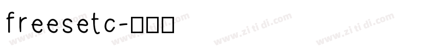 freesetc字体转换