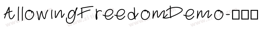AllowingFreedomDemo字体转换