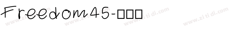 Freedom45字体转换
