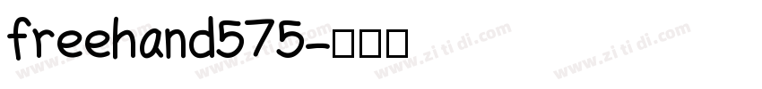 freehand575字体转换