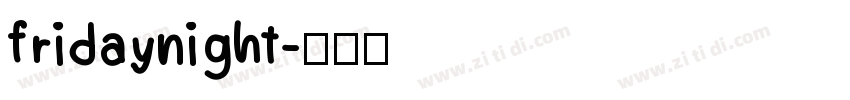 fridaynight字体转换