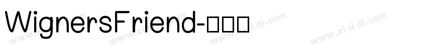 WignersFriend字体转换