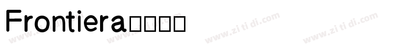 Frontiera字体转换