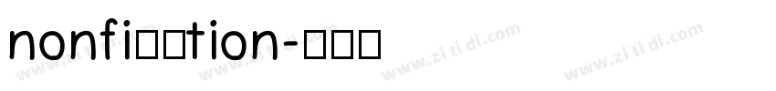 nonfi插羽tion字体转换