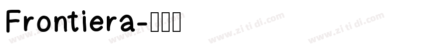 Frontiera字体转换