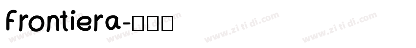 Frontiera字体转换