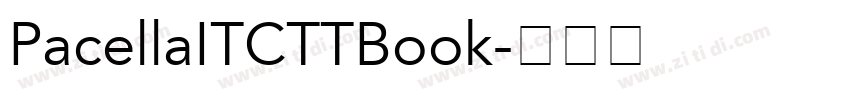 PacellaITCTTBook字体转换