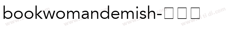 bookwomandemish字体转换