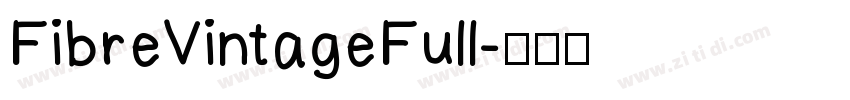 FibreVintageFull字体转换